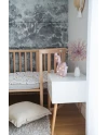 Ovale 7-in-1 babybed met matras - Natuurlijk | Waldin