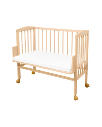 2-in-1 kinderbed met matras - Naturel