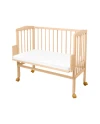 2-in-1 kinderbed met matras - Naturel