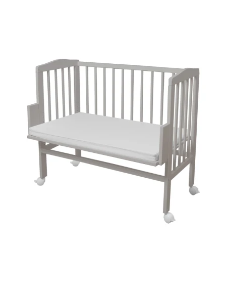 2in1 Kinderbed met matras - Grijs | Waldin