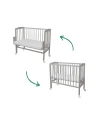 2-in-1 kinderbed met matras - Grijs