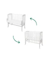 2 in 1 Kinderbed met matras - Wit | Waldin