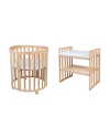 Ovale 7-in-1 babybed met matras - Natuurlijk | Waldin