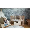 Ovale 7-in-1 babybed met matras - Natuurlijk | Waldin