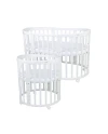Ovale 7-in-1 babybed met matras - Wit | Waldin®