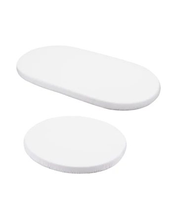 Set van katoenen hoeslakens voor ovale 7-in-1 babybedjes | Waldin