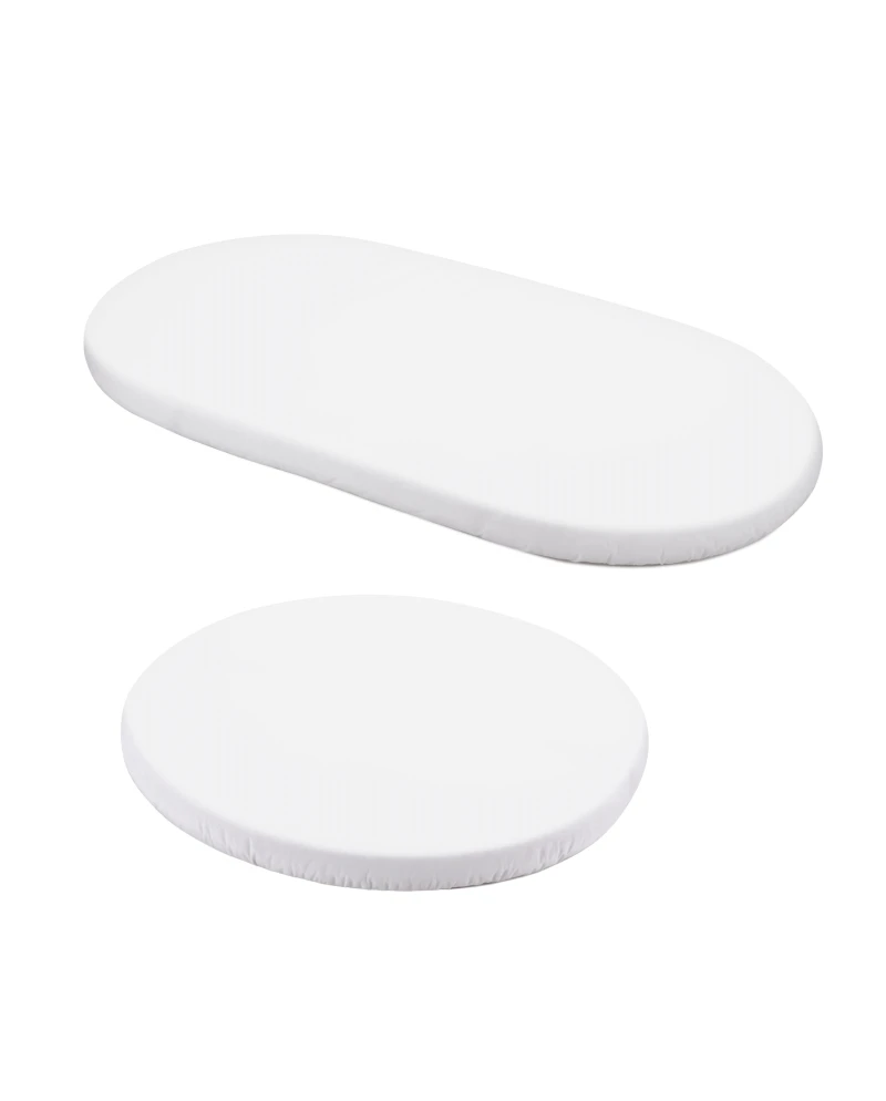 Set van katoenen hoeslakens voor ovale 7-in-1 babybedjes | Waldin Set van katoenen hoeslakens voor ovale 7-in-1 babybedjes | Waldin