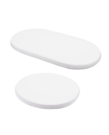 Set van katoenen hoeslakens voor ovale 7-in-1 babybedjes | Waldin