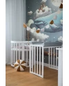 Set van katoenen hoeslakens voor ovale 7-in-1 babybedjes | Waldin