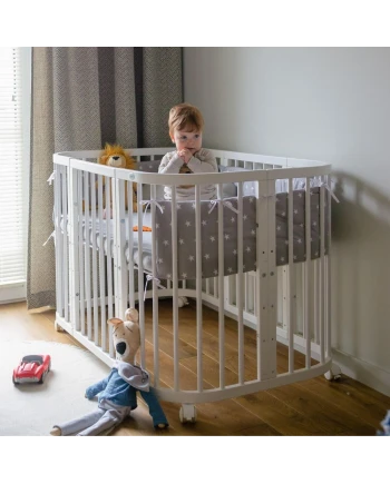 Set van katoenen hoeslakens voor 7-in-1 babybedjes