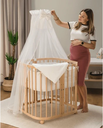 Set van katoenen hoeslakens voor 7-in-1 babybedjes