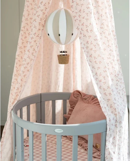 Ovale 7-in-1 babybed met matras - Grijs | Waldin®