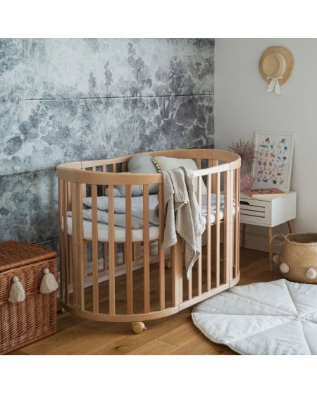 Waterdicht hoeslaken voor groot Ovale 7-in-1 babybed