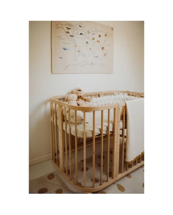 7in1 babybed met matras - Natuurlijk | Waldin