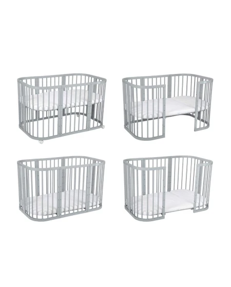 7in1 kinderbed met matras Grijs | Waldin