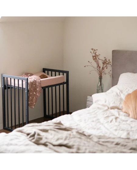 7-in-1 babybed met matras - Grafiet | Waldin