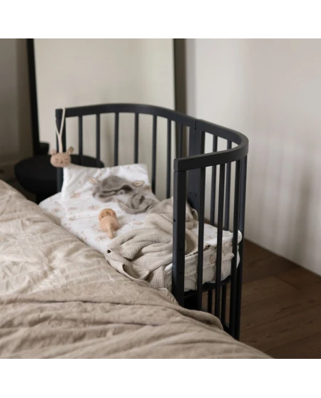 7-in-1 babybed met matras - Grafiet | Waldin