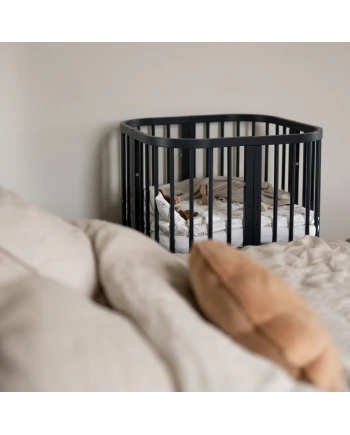 7-in-1 babybed met matras - Grafiet | Waldin