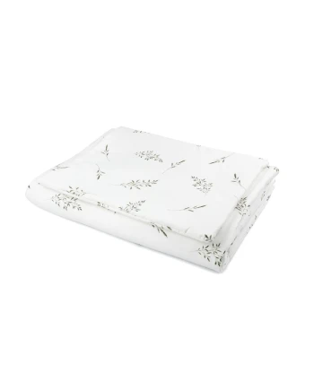 Junior beddengoedset 90x120 – Groene takjes | Waldin