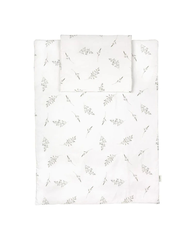 Junior beddengoedset 90x120 – Groene takjes | Waldin Junior beddengoedset 90x120 – Groene takjes | Waldin