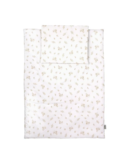 Junior beddengoedset 90x120 – Bruine bladeren | Waldin