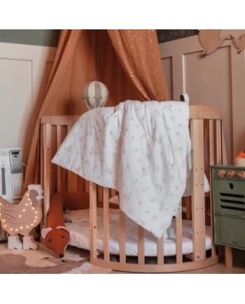Junior beddengoedset 90x120 – Bruine bladeren | Waldin