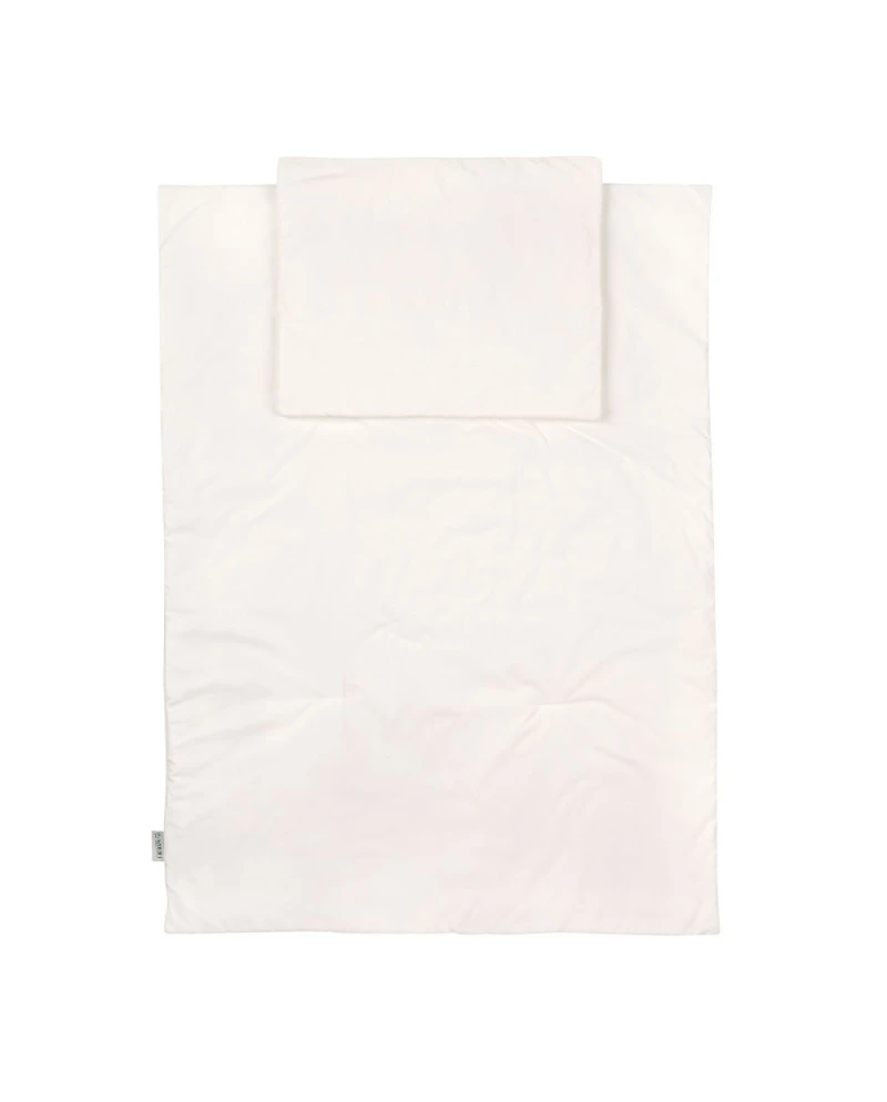 Junior beddengoedset 90x120 – Ecru Basic | Waldin