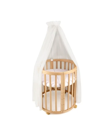 Tule wieghemel Ecru + hemelstandaard