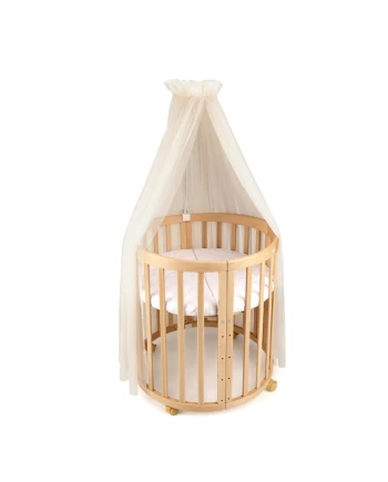 Tule wieghemel Champagne + hemelstandaard