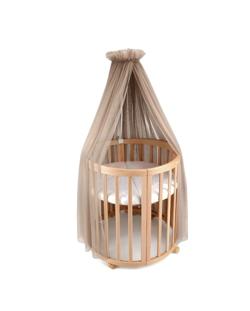 Tule wieghemel Taupe + hemelstandaard Tule wieghemel Taupe + hemelstandaard