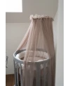 Tule wieghemel Taupe + hemelstandaard