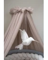 Tule wieghemel Taupe + hemelstandaard