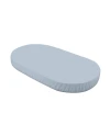 Katoenen hoeslaken 124x73 cm – Ovaal Blauw | Waldin