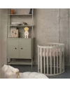 Ovale 7-in-1 babybed met matras - Olijfgroen