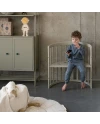 Ovale 7-in-1 babybed met matras - Olijfgroen