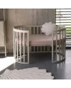 Ovale 7-in-1 babybed met matras - Olijfgroen