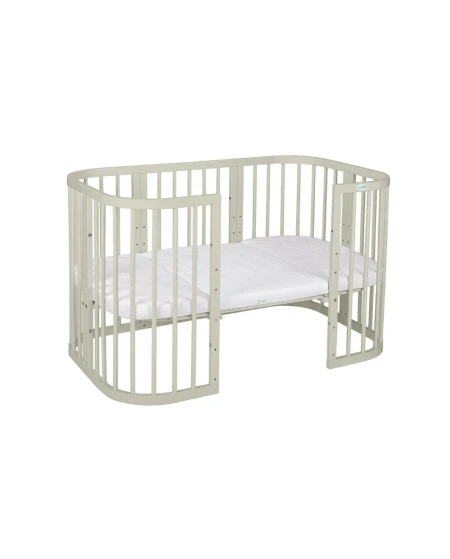 7-in-1 babybed met matras - Olijfgroen | Waldin