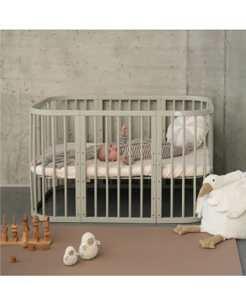 7-in-1 babybed met matras - Olijfgroen