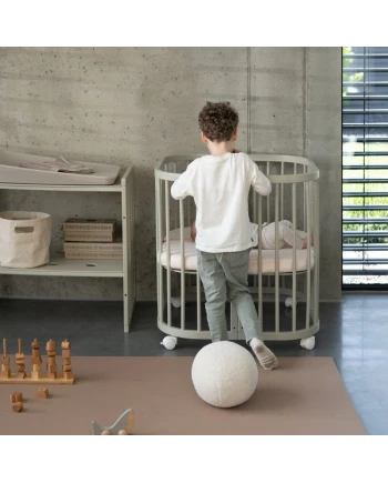 7-in-1 babybed met matras - Olijfgroen