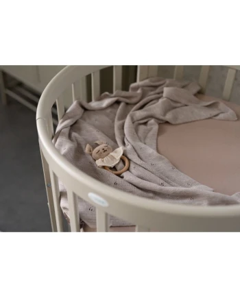 Katoenen hoeslaken 73x73 cm – Ovaal 7-in-1 babybedje WALDIN