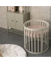 Katoenen hoeslaken 73x73 cm – Ovaal 7-in-1 babybedje WALDIN