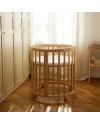 Ovale 7-in-1 babybed met matras - Natuurlijk | Waldin