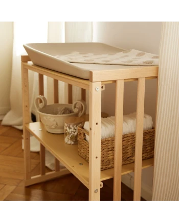 Ovale 7-in-1 babybed met matras - Natuurlijk | Waldin