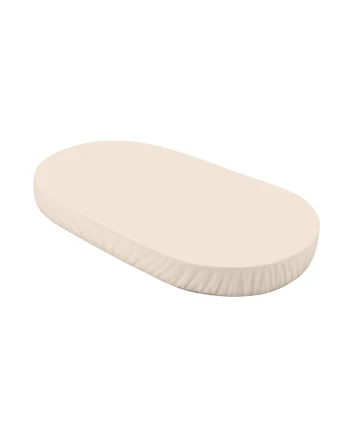 Katoenen hoeslaken 123x73 cm – Ovaal Beige