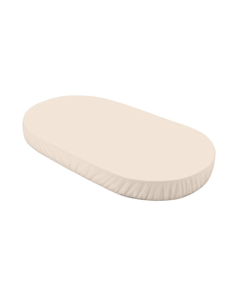 Katoenen hoeslaken 123x73 cm – Ovaal Beige Katoenen hoeslaken 123x73 cm – Ovaal Beige