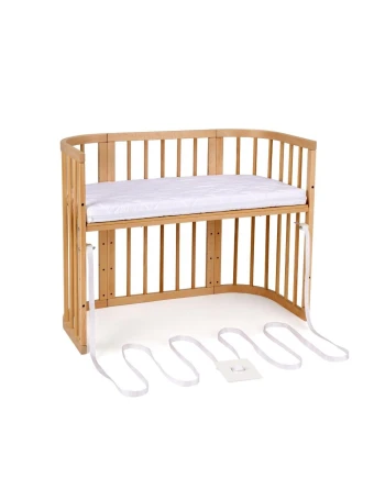 5in1 kinderbed met matras en wiegoptie - Naturel