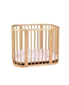 5in1 kinderbed met matras en wiegoptie - Naturel
