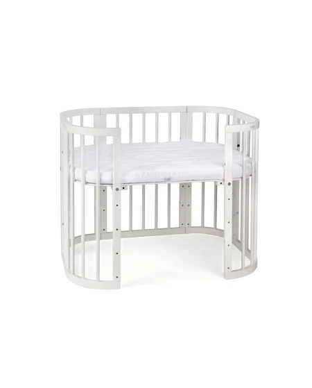 5in1 kinderbed met matras en wiegoptie - Wit | Waldin