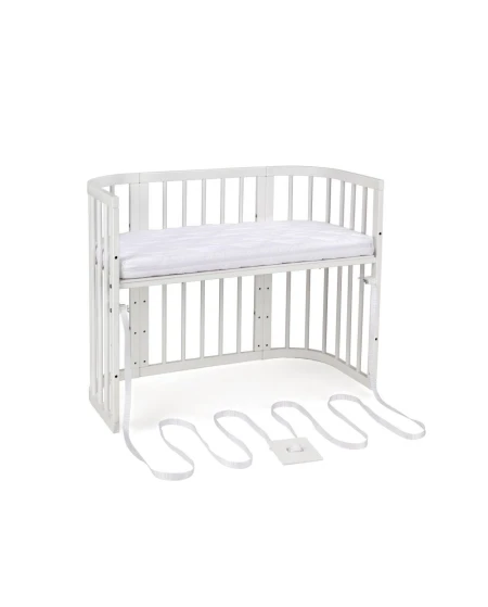 5in1 kinderbed met matras en wiegoptie - Wit | Waldin