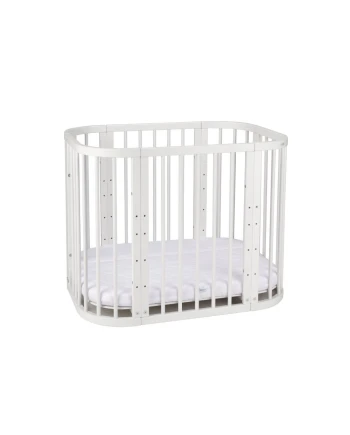 Wit 5-in-1 babybedje met wieg | Waldin